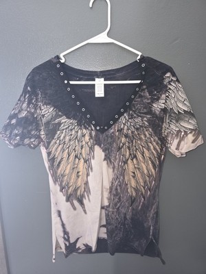 Women's Affliction Wing Shirt Sleeve Shirt New Without Tags Size Small