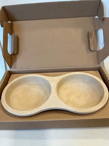 Pampered Chef Microwave Double Egg Cooker Stoneware #1372 Made In USA