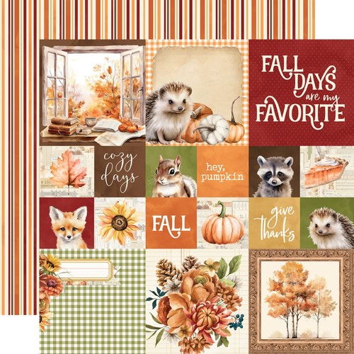 Autumn Breeze 12x12 Collection Kit Simple Vintage Scrapbook Papers + Stickers - Picture 6 of 7
