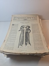 Vintage Lot Of 36 1913-1934 Needlecraft Magazine All Different Embroidery Lace