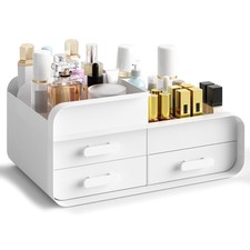Porta Trucchi Organizer Bagno Con 3 Cassetti contenitore Bianco
