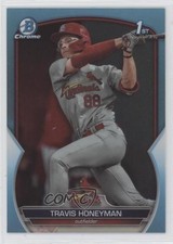 2023 Bowman Draft Chrome Sky Blue Refractor Travis Honeyman #BDC-95 00ht