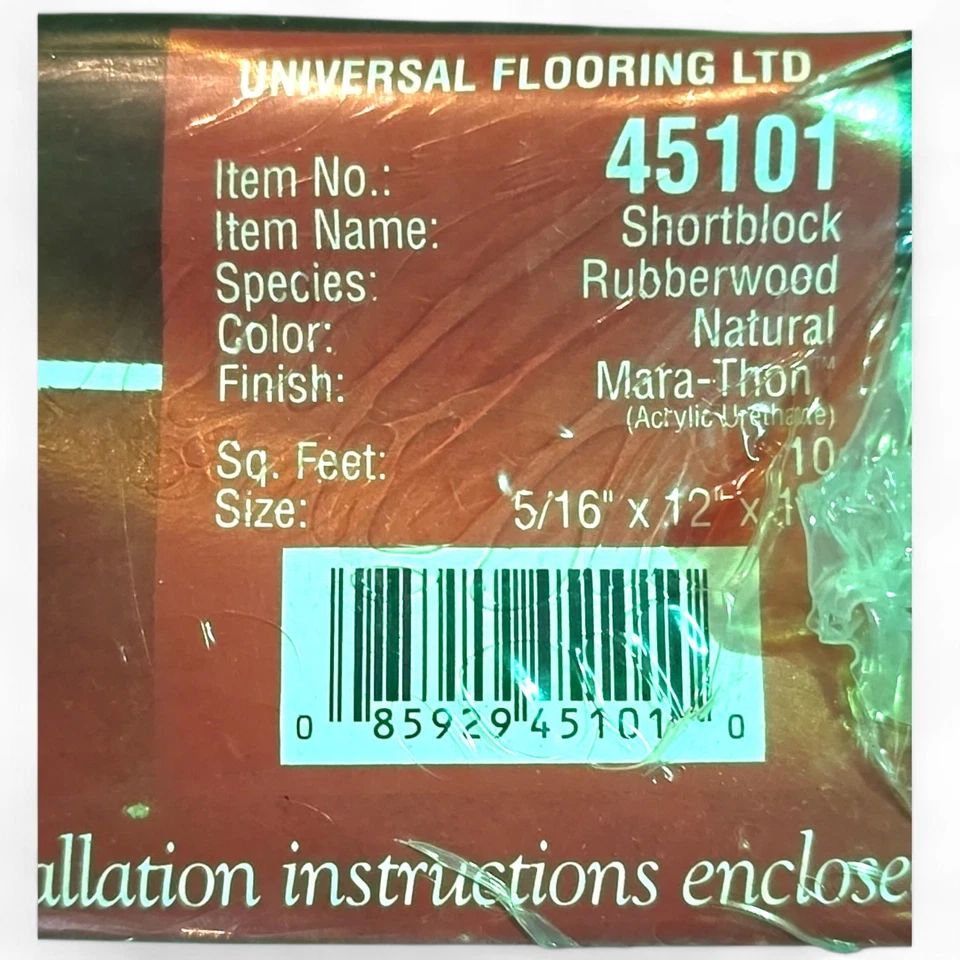 Suelo de madera dura parquet de roble*7 dedos*5/16x12x12"*10 pies cuadrados Foto 4 de 4