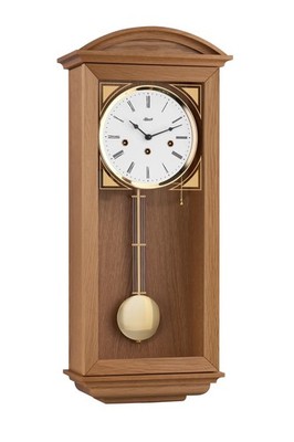 Hermle Mechanical Wall Clock 71025-040341 Newport Natural Oak