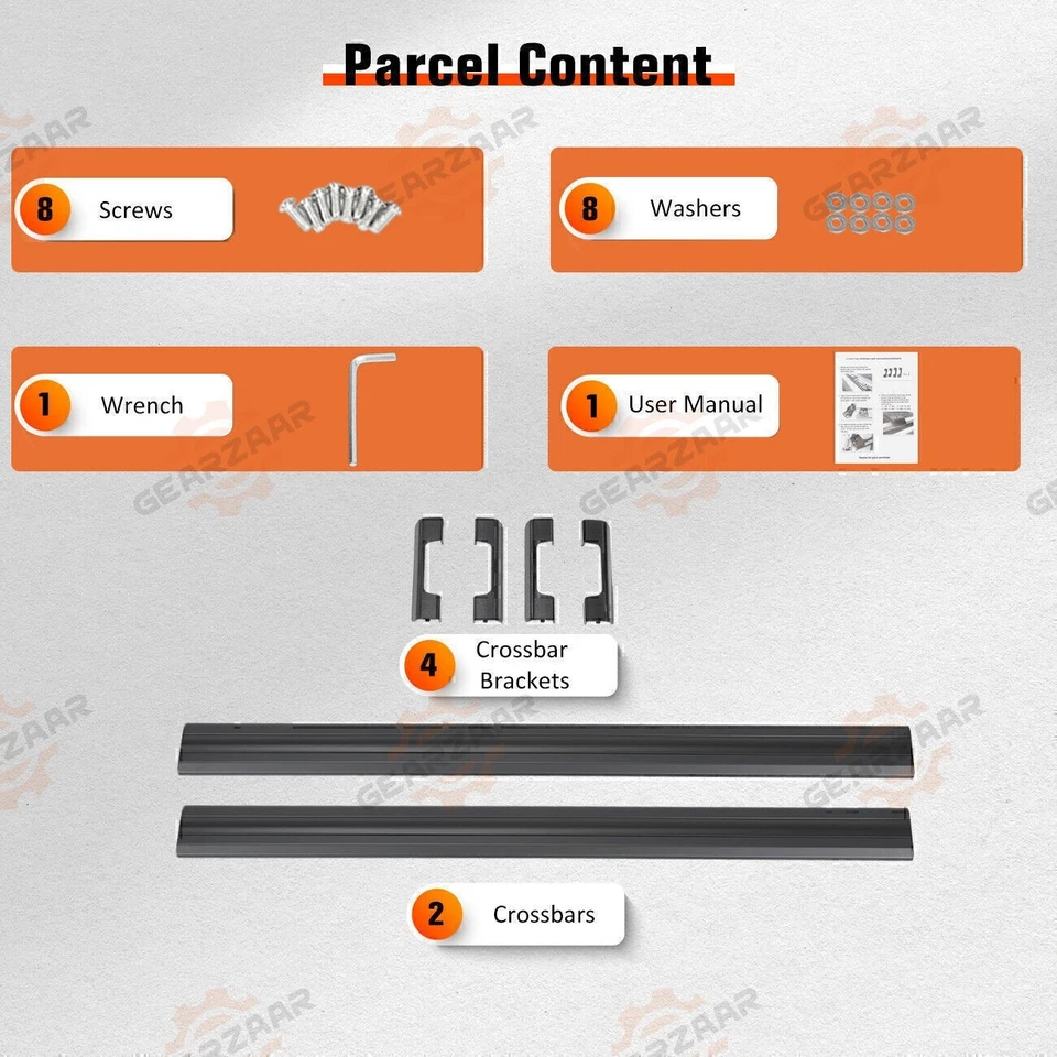 2x NEW CROSS BAR ROOF RACK For NISSAN X TRAIL 2008 - 2016 T31 X-TRAIL - image 3 of 4