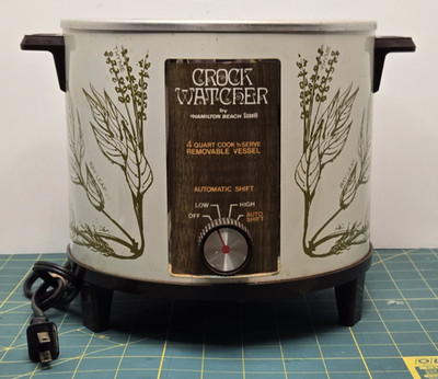 VTG Crock Watcher Hamilton Beach Model 415 Slow Cooker 4qt Herb Base Replacement
