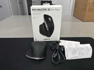 Logitech MX Master 3s for Mac Wireless Mouse, Ergonomic, Programmable, Black