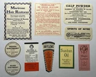 Ireland Advertising Irish Vintage Medicine Bottle Labels Unused Advertising EIRE