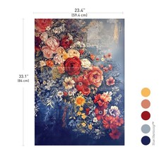 ReDesign Prima A COLORFUL BUNCH A1 Fiber Decoupage Paper Furniture 23.4x33.1 in