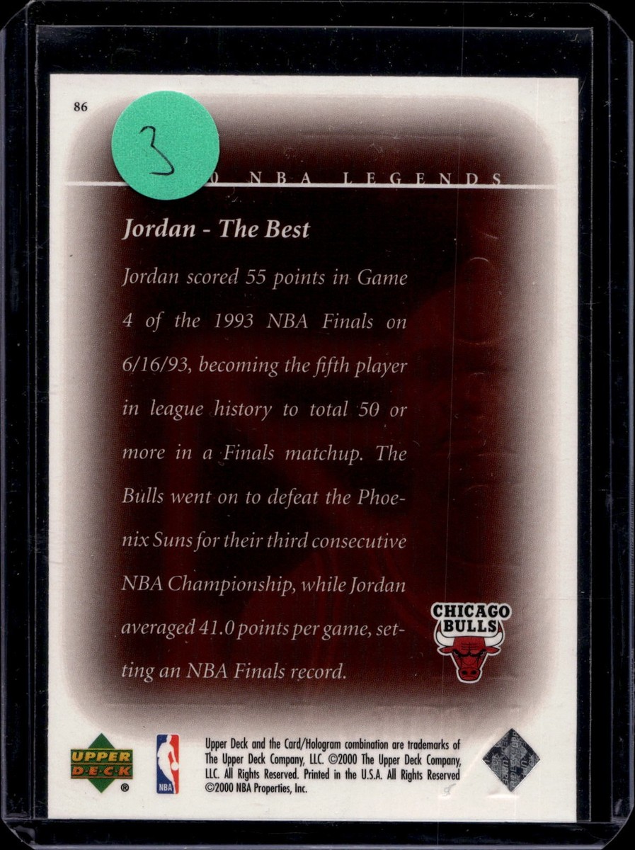 1999-00 Upper Deck Legends #86 Michael Jordan | eBay