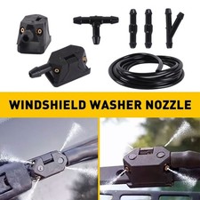 Windshield Washer Nozzle Kit Universal Car Wiper Squirter Spray Jet With 2m Hose