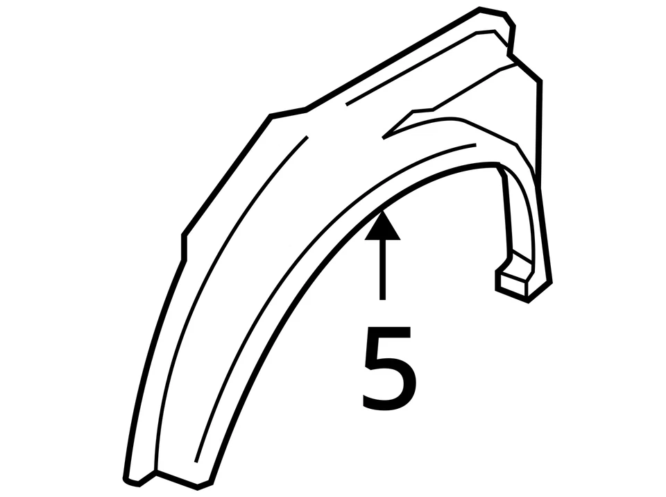 Ford Transit Connect 2010-2013 panel - timonera - exterior 2T1Z6127895A - nuevo Foto 3 de 3