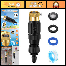 25 PSI Drip Irrigation Faucet Adapter, 1/4" Quick Connect to 3/4" Hose, Filter 