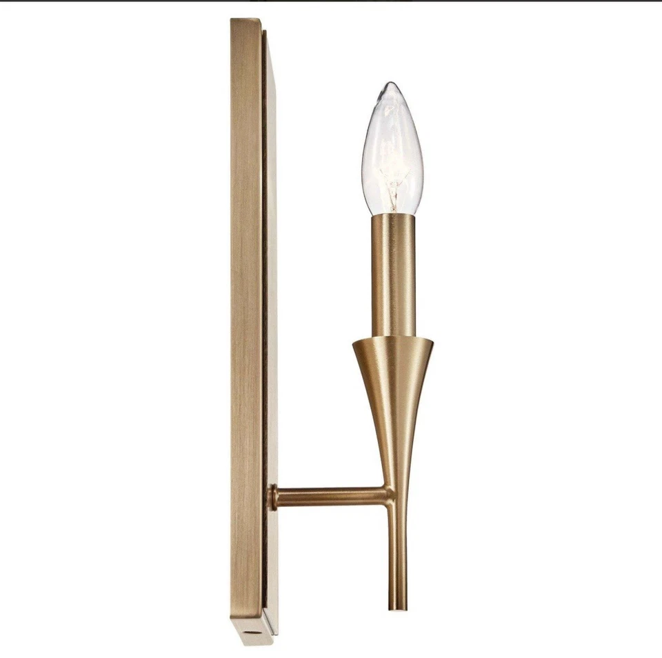 Champagne Bronze One Light Wall Sconce from the Alvaro Collection - Image 2 of 4