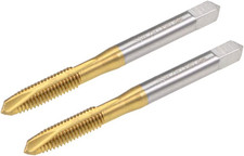uxcell Spiral Point Plug Threading Tap M6 x 1 Thread, Ground Threads H2 3 Flutes