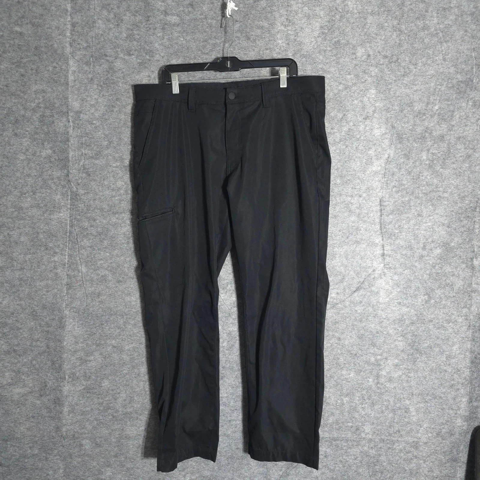 Copper & Oak Performance Pants Men 38x30 Black Cargo Pocket Tech Travel Trousers