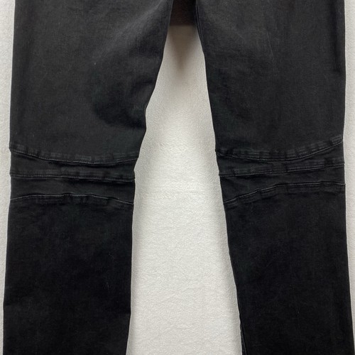 Smoke Rise Black Distressed Jeans Men 40/34 Back Knee Reinforced Actual 40x33 - Picture 5 of 7