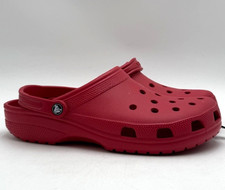 Crocs CLASSIC Men's NEW Slip On Shoe Red Multiple Sizes
