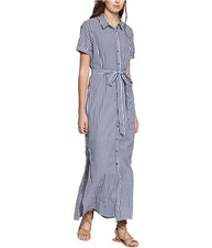 Sanctuary Clothing Womens Gingham Shirt Dress, Blue, Large