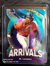 MARCO LUCIANO 2024 TOPPS FINEST ARRIVALS ROOKIE PURPLE RC /125 Q3882