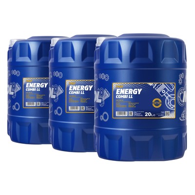 60 (3x20) Liter SAE 5W-30 Mannol Combi LL Motoröl für VW Longlife III/ 3/ Audi