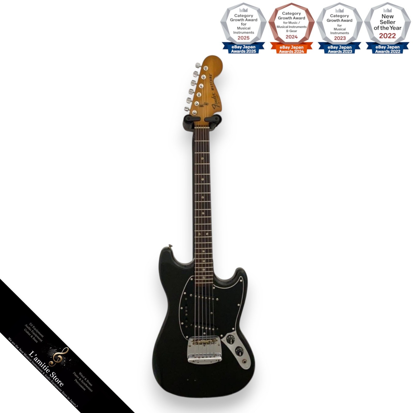 Fender Mustang 1978 Electric Guitar – Operation Confirmed Modifications