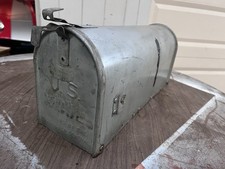 Vtg Farmhouse Galvanized Mailbox Deshler Mail Box Industrial Large Farm Wedding