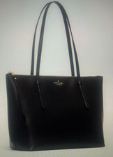Kate Spade All Day Large Tote Black Pebbled Leather Bag KO140 Purse NWT $399