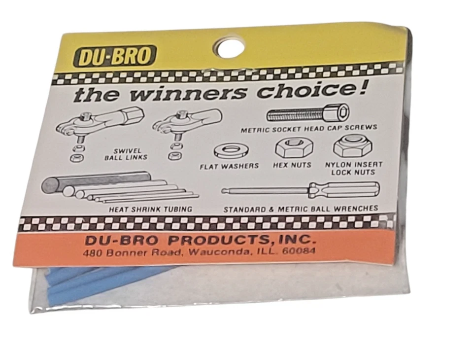 Термоусадочные трубки Du-Bro 2144 диаметр 1/16 дюйма - новые из старых запасов - Изображение 2 из 2