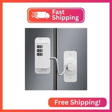 KIZZHISI Heavy Duty Combination Refrigerator Lock 1 Pack - Cabinet Locks Baby