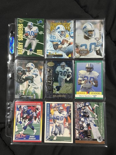 (26) 1990s-2000s Barry Sanders Football Card SSP Detroit Lions - Picture 6 of 7