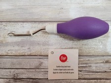 Boye Comfort Grip Latch Hook Large Rubber Ergonomic Handle Purple New