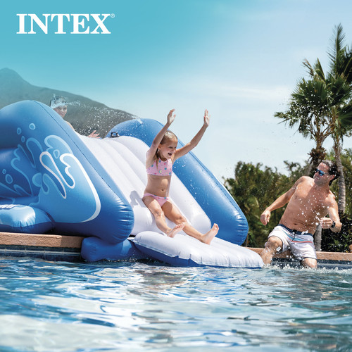 Intex 58849EP Kool Splash aufblasbares Spielcenter Schwimmbad Wasserrutsche, blau - Bild 6 von 10
