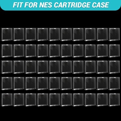 50X Dustproof Plastic Sleeve Cover for NES Game Cartridge Protector Display Box