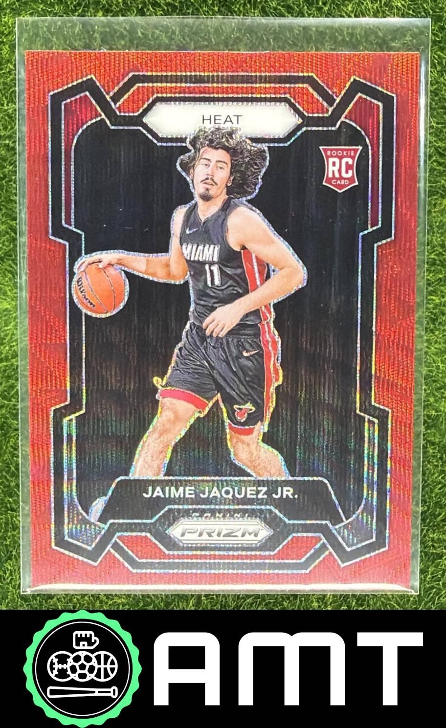Jaime Jaquez Jr. RC 2023-24 Panini Prizm Prizms Ruby Wave Miami Heat #137