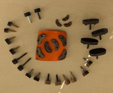 Assorted Shaped Stilletto Repair Heel Tips (10 pairs) and segs