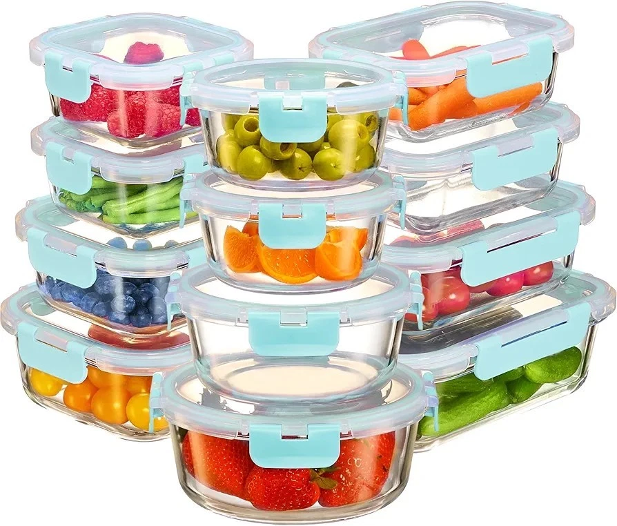 24 Piece Glass Storage Containers with Lids - Leak Proof
Opens in a new window or tab