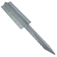 Garden Double Sleeper Straight Support Spike Stake Galvanised Steel 670mm