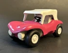 EXC CONDITION! Pink Tiny Tonka FUN BUGGY w/Flower Power Sticker & Removable Top