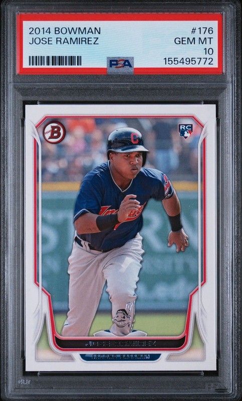 2014 Bowman Jose Ramirez Rookie #176 PSA 10