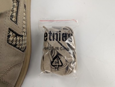Etnies Cinch Suede Sneakers Mens Size 13 Tan Fat Tongue w/ Extra