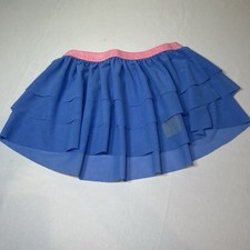 Girls O  rageous Pink And Blue Print Ballet Skirt Size 6 Tutu