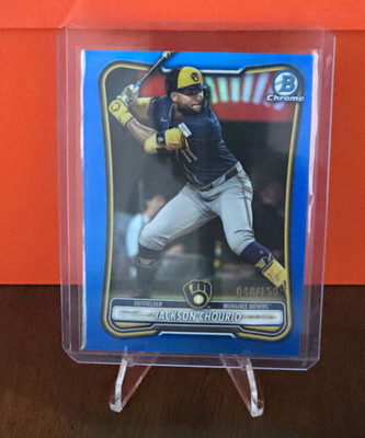 Topps Bowman 2026 Jackson Chourio Milwaukee Brewers #4 Sky Blue 499/499