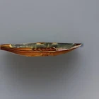 Vtg Mid Cent Long Shape Multicolor ROYAL HAEGER Ceramic Pottery Ashtray 134 USA