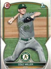 2023 Bowman Draft #BD-51 Cole Miller