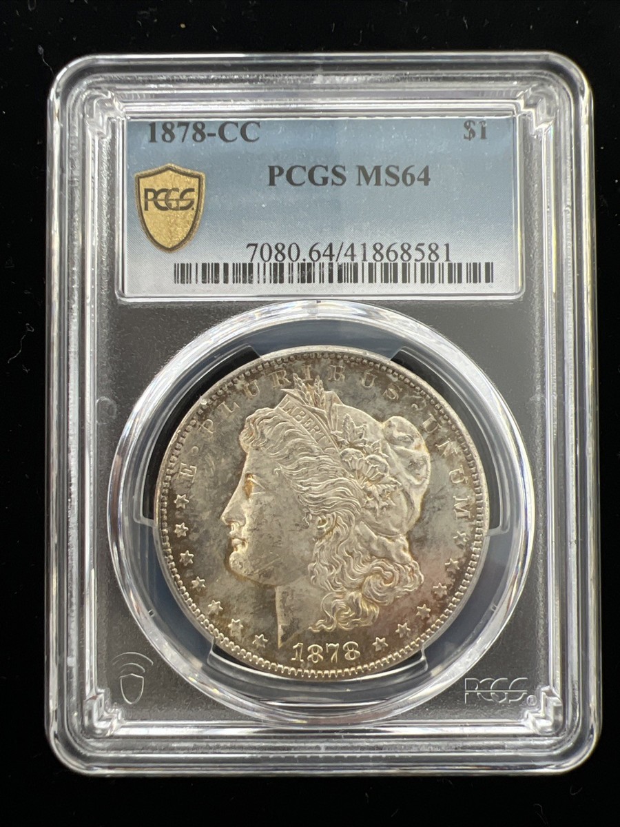 1878 CC Morgan Silver Dollar $1 PCGS MS64 | eBay