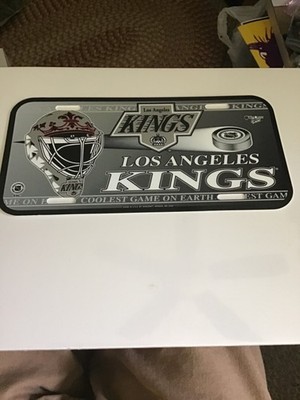 NOS Los Angeles Kings Wincraft NHL Poly License Plate HOCKEY 12x6 