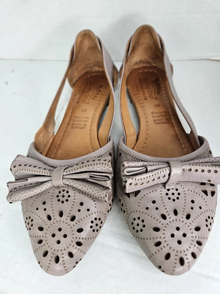 Spring Step Bowtiful Ballet Flats Taupe Color Shoes Womens Size 39 EU 8.5 US - Image 2 of 4
