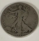 1927 Walking Liberty Half Dollar 50 cent Coin - needs cleaning