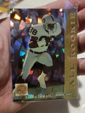 1993 Pro Set Football Raghib Ismail Cracked Ice Refractor Rookie Raiders
